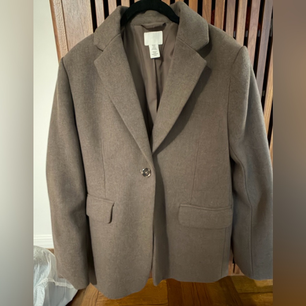 H&M Brown Oversized Women's Blazer Jacket
